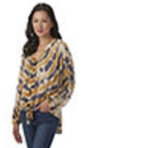 Lola P tie dye tie front top